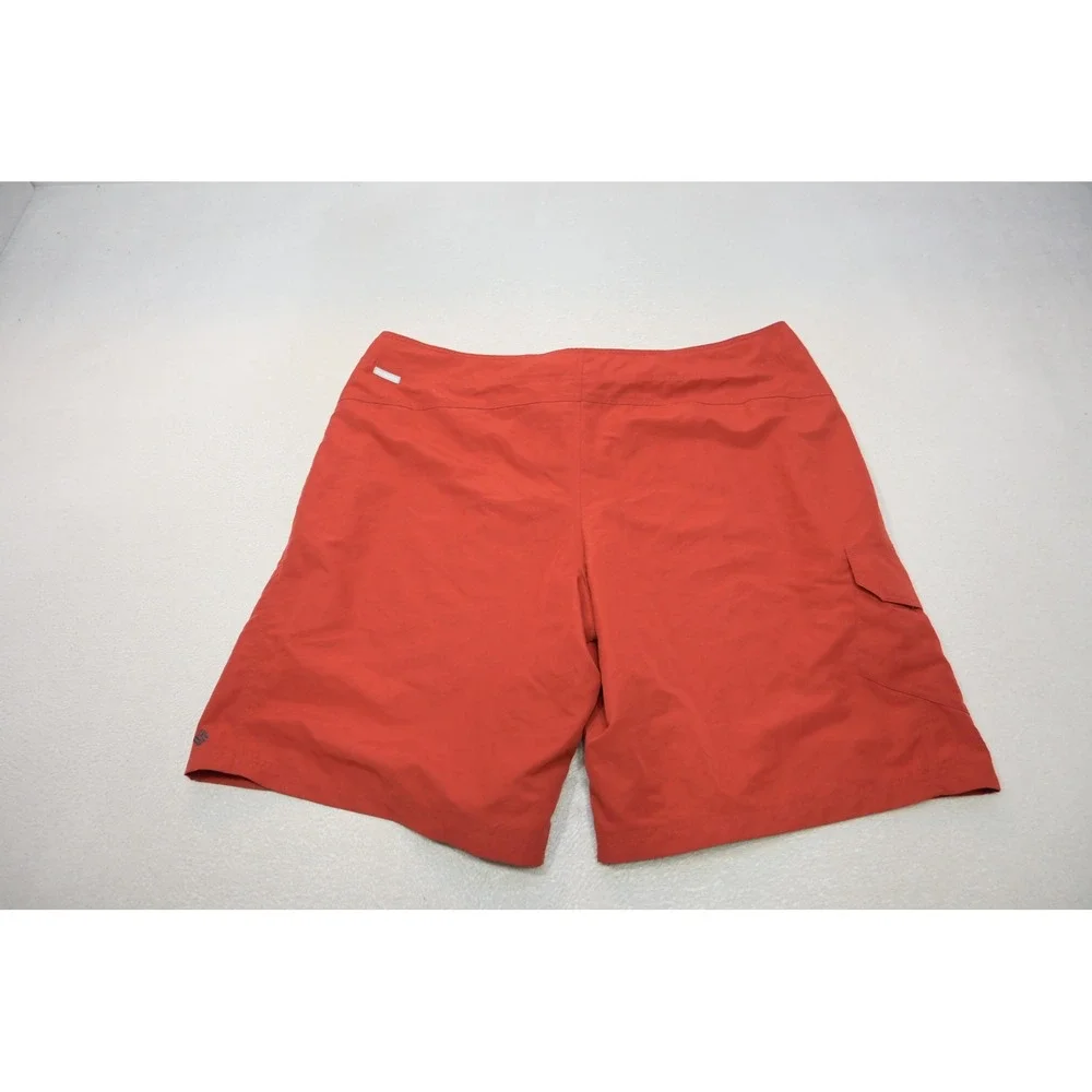 Columbia Board Shorts Mens 42 Red Omni-Shade Cargo Swim Trunks Excellent